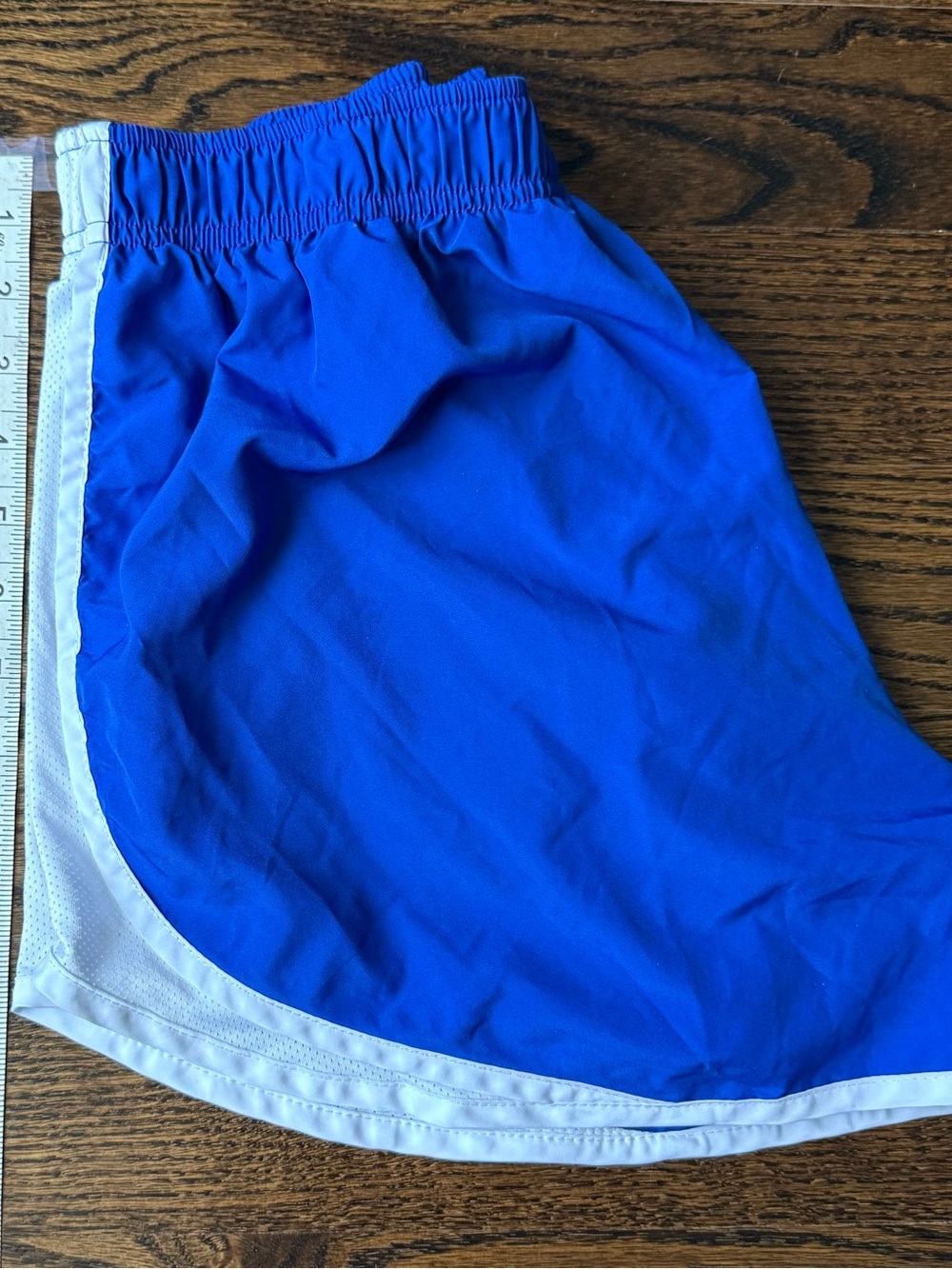 Nike Women’s Royal Blue Athletic Shorts with White Trim - Picture 4 of 4